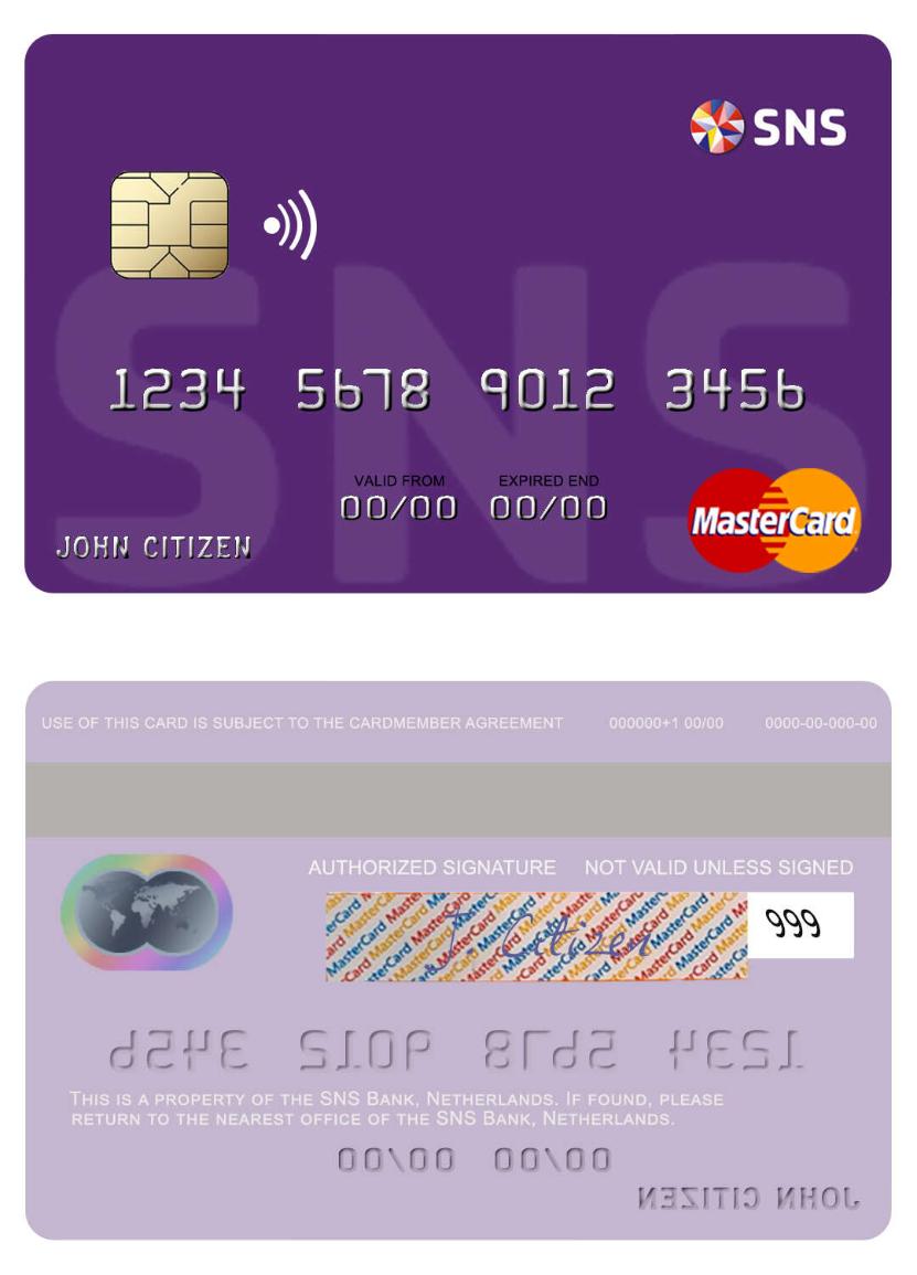 Netherlands SNS Bank mastercard